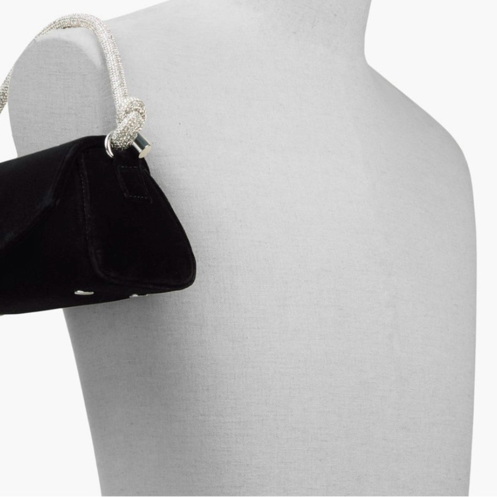 Call It Spring Black Mini Bag with Silver Handle - Picture 3 of 4
